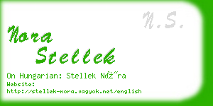 nora stellek business card